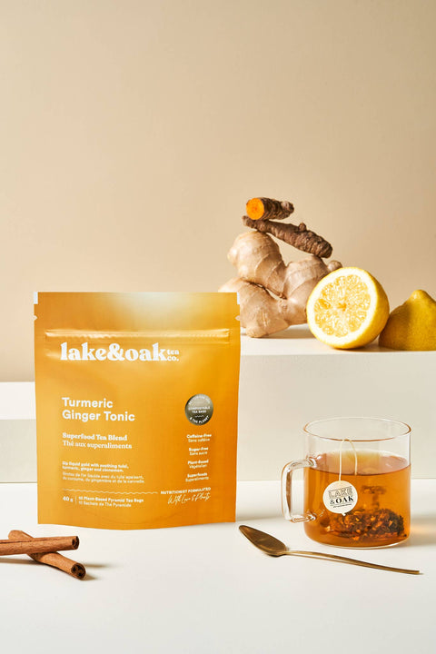 Turmeric Ginger Tonic - Superfood Tea: Retail Jar