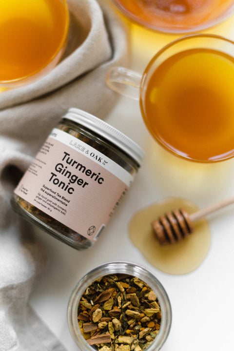 Turmeric Ginger Tonic - Superfood Tea: Retail Jar