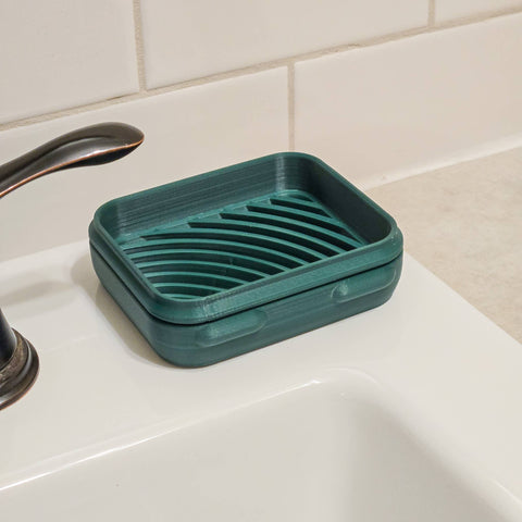 The Rogerie Travel Soap Case (Rectangular): Standard (30mm)
