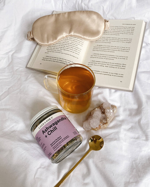 Ashwagandha + Chill - Superfood Tea Blend: Retail Glass Jar