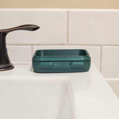 The Rogerie Travel Soap Case (Rectangular): Standard (30mm)