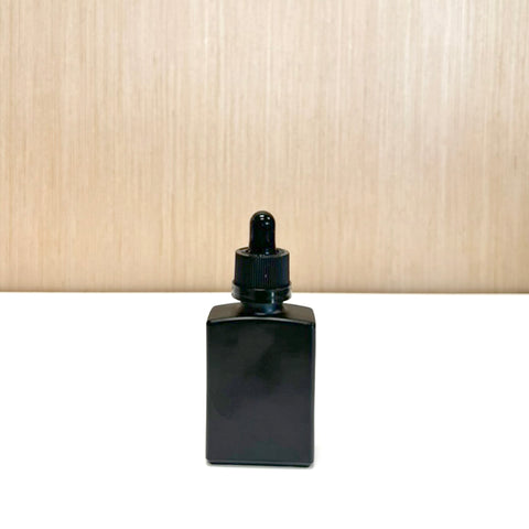 30 ml Matte Black Glass Dropper Bottle