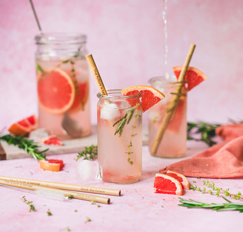 Bamboo Straws - Pack of 6