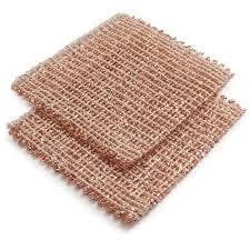 Redecker Copper Cleaning Cloth 5.5" 2/ST Bulk: Copper / Copper / 14cm/5.5"