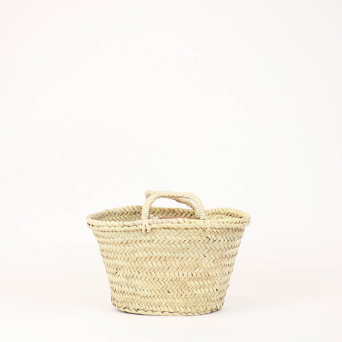 Straw Bag - Miami French Market Basket: Medium