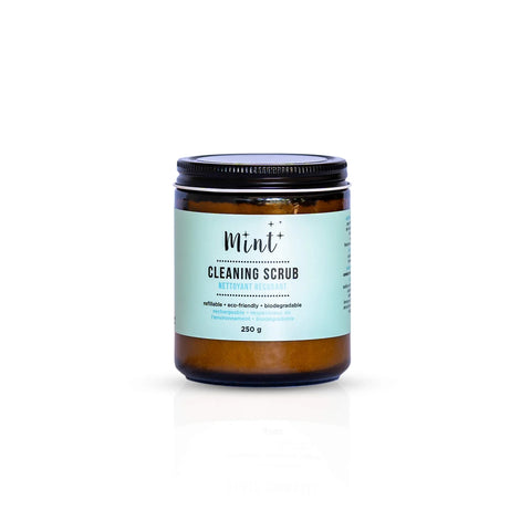 MINT Cleaning Scrub - 250 g Glass Jar
