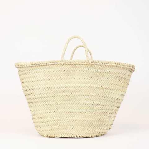 Straw Bag - Miami French Market Basket: Large