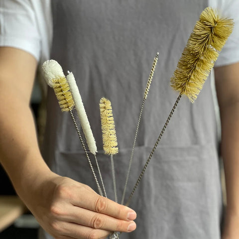 Set of 5 Sisal Bottle Brushes