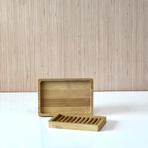 Dual-layer Bamboo Soap Dish